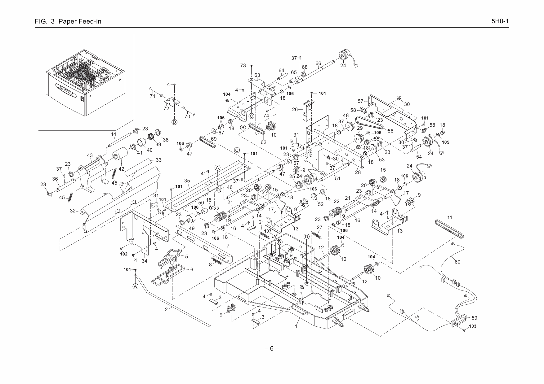 KYOCERA Options Paper-Feeder-PF-750 Parts Manual-5